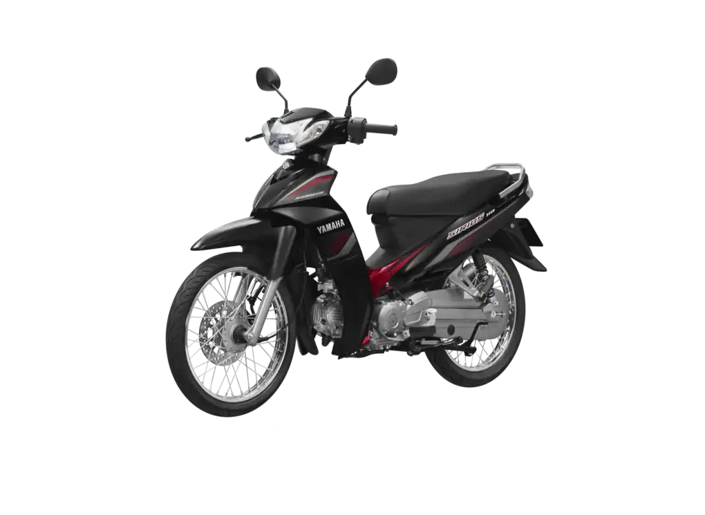 Giá xe Yamaha Sirius 110 phanh đĩa màu Đen Đỏ - Hình ảnh minh họa.