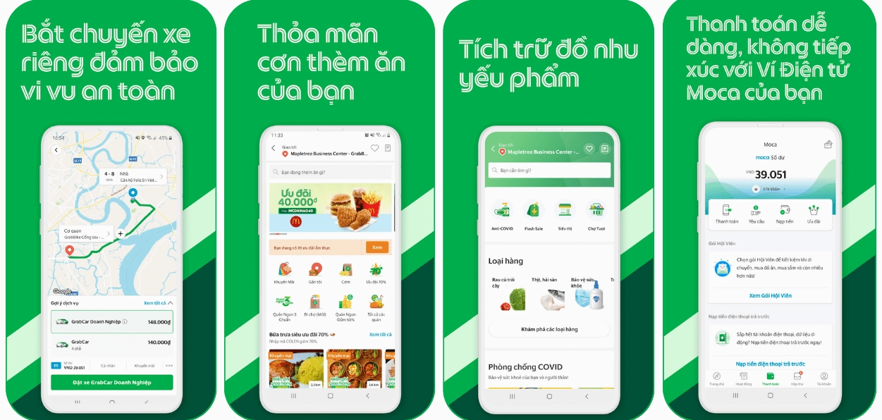 Giao diện GrabExpress