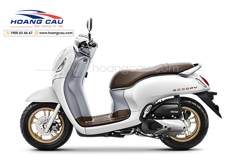 HONDA SCOOPY màu trắng Prestige