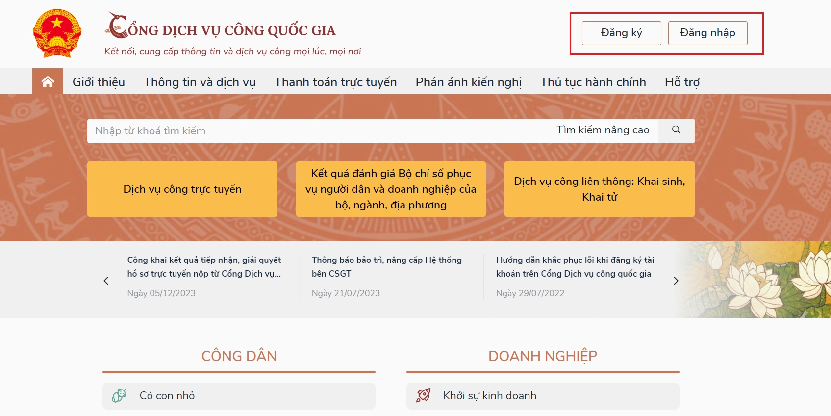 Hướng dẫn thủ tục tách khẩu online