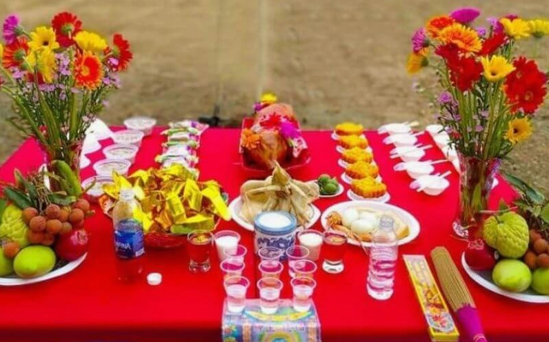 Mâm cúng động thổ xây nhà