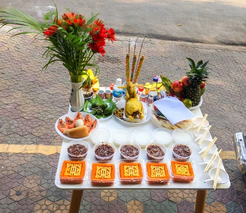 Mâm cúng nhập trạch