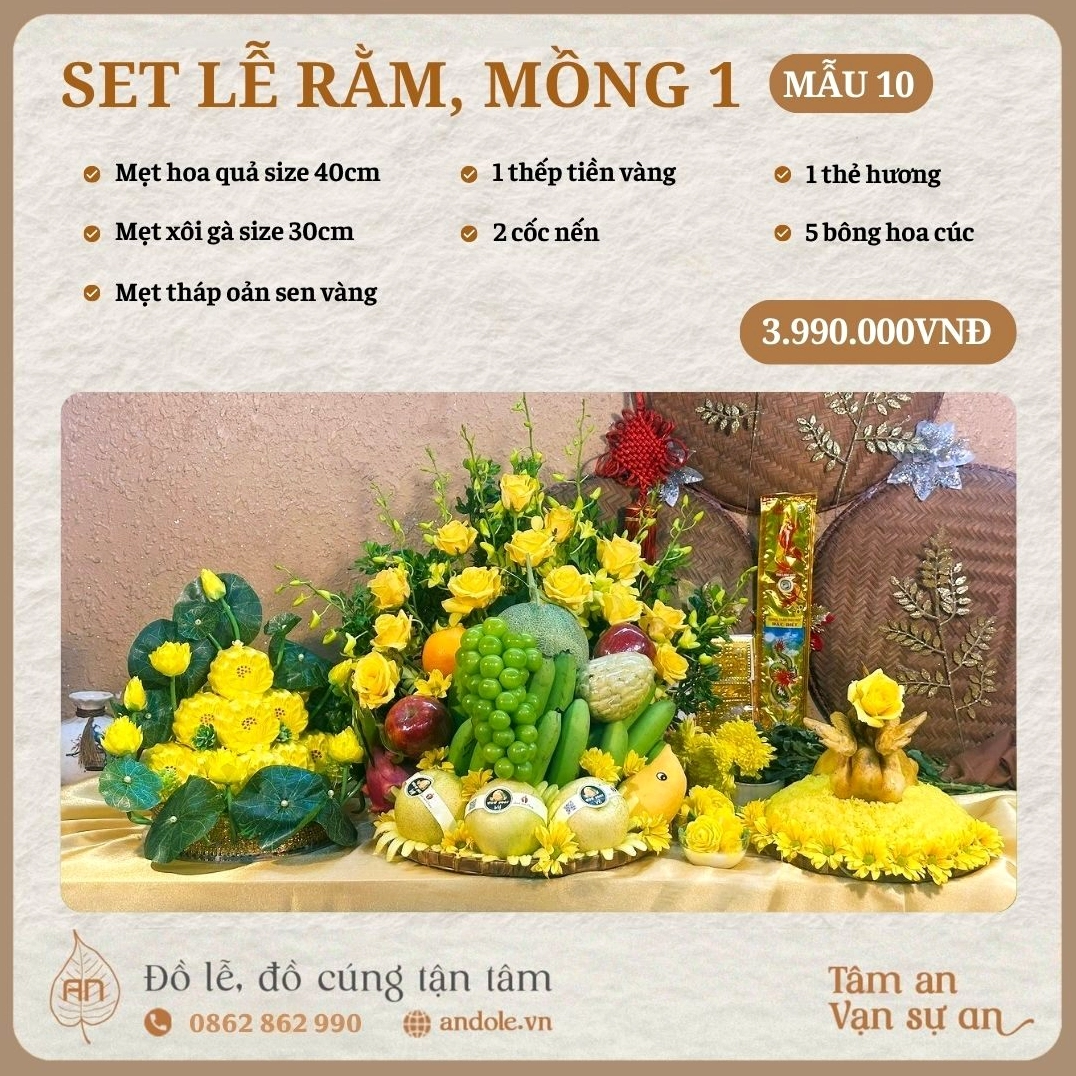 Mâm cúng Quan Âm tại gia thanh tịnh