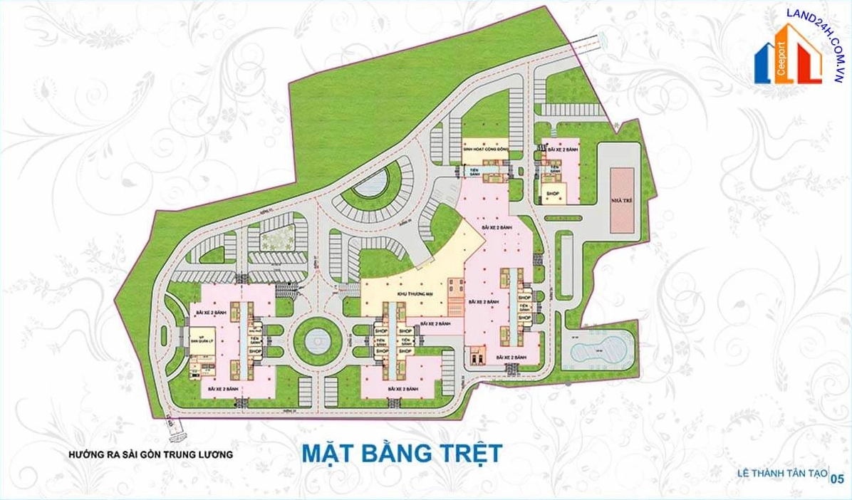 Mặt bằng tổng thể chung cư Lê Thành Tân Tạo