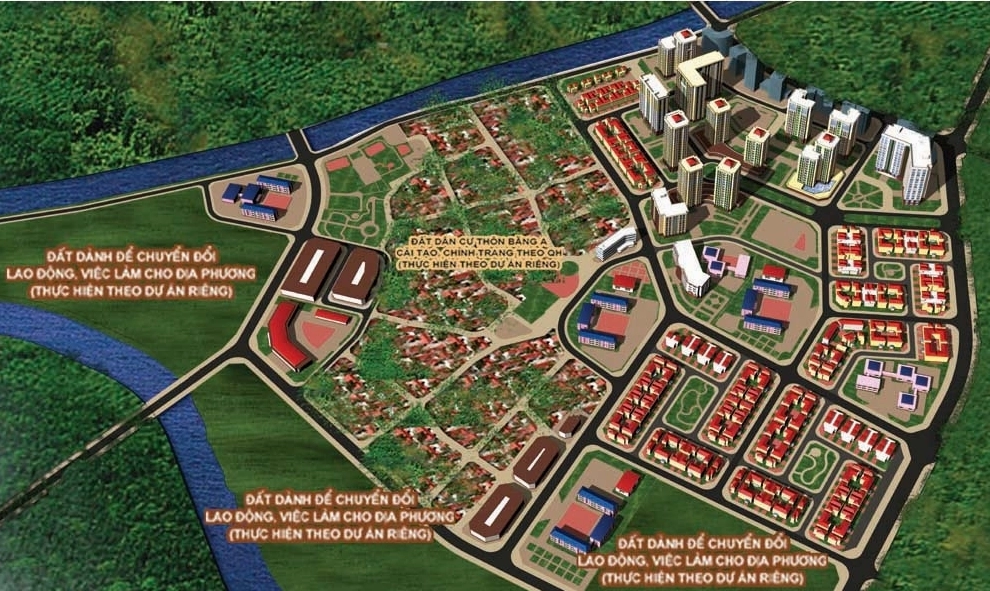 Mặt bằng tổng thể dự án Tây Nam Linh Đàm