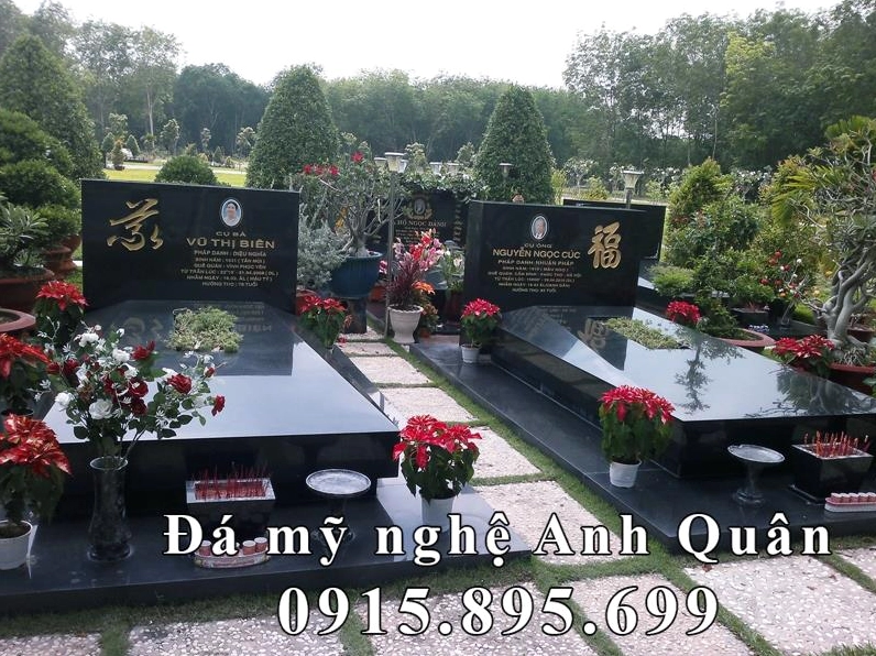 Mẫu mộ đá đẹp tại hoa viên nghĩa trang