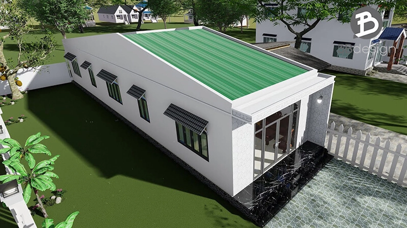 Mẫu nhà 1 tầng 3 phòng ngủ tiện nghi, ưa chuộng nhất