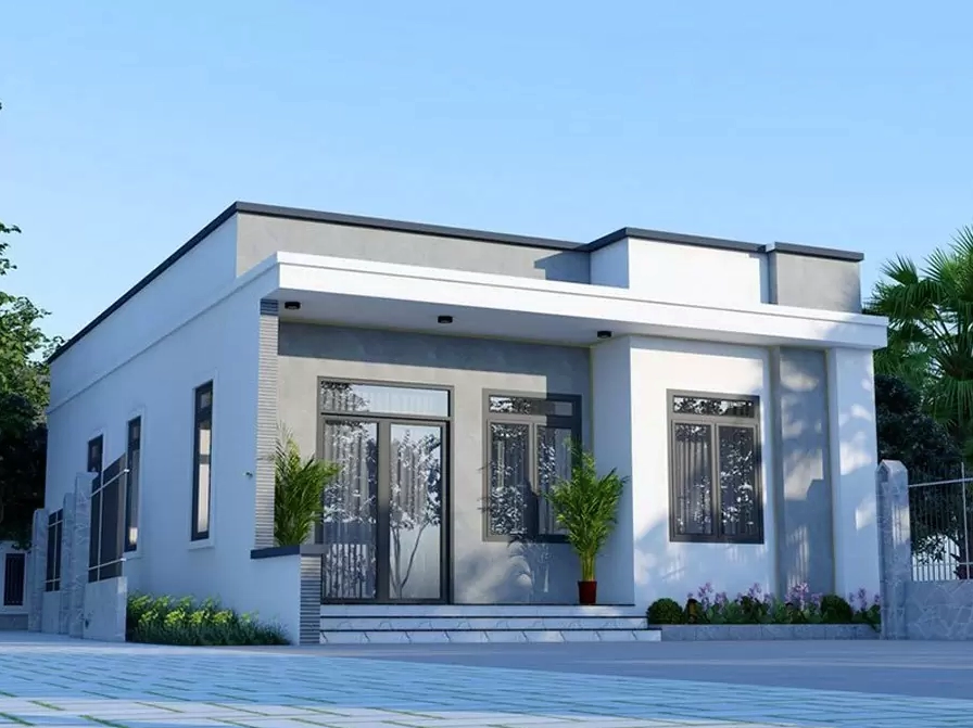 Mẫu nhà cấp 4 nông thôn hiện đại, đơn giản giá 250 triệu