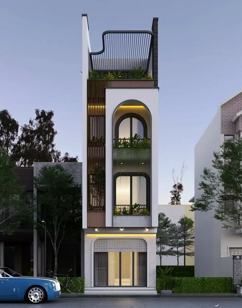 Mẫu nhà ống cấp 4 giá rẻ, hiện đại ở nông thôn
