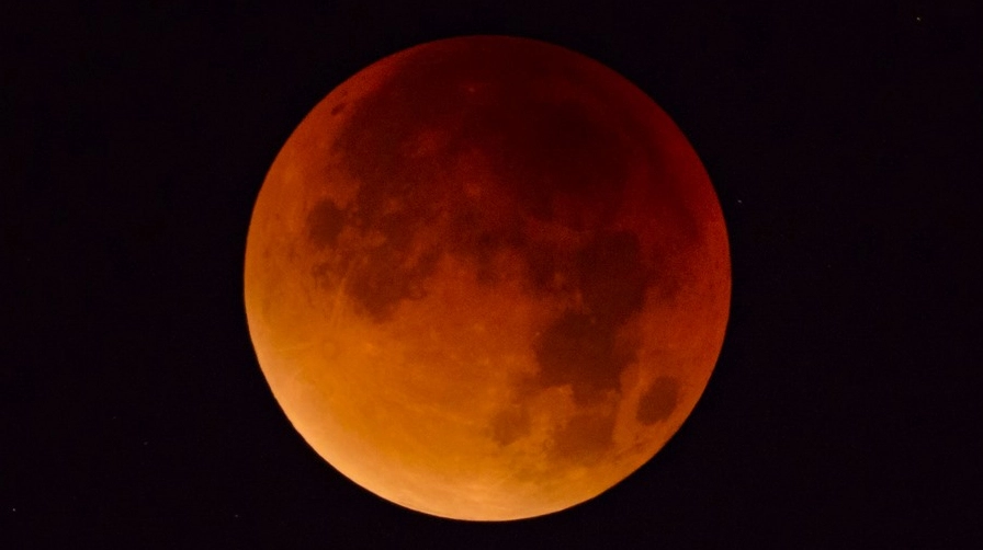Nguyệt thực toàn phần. Ảnh: NASA
