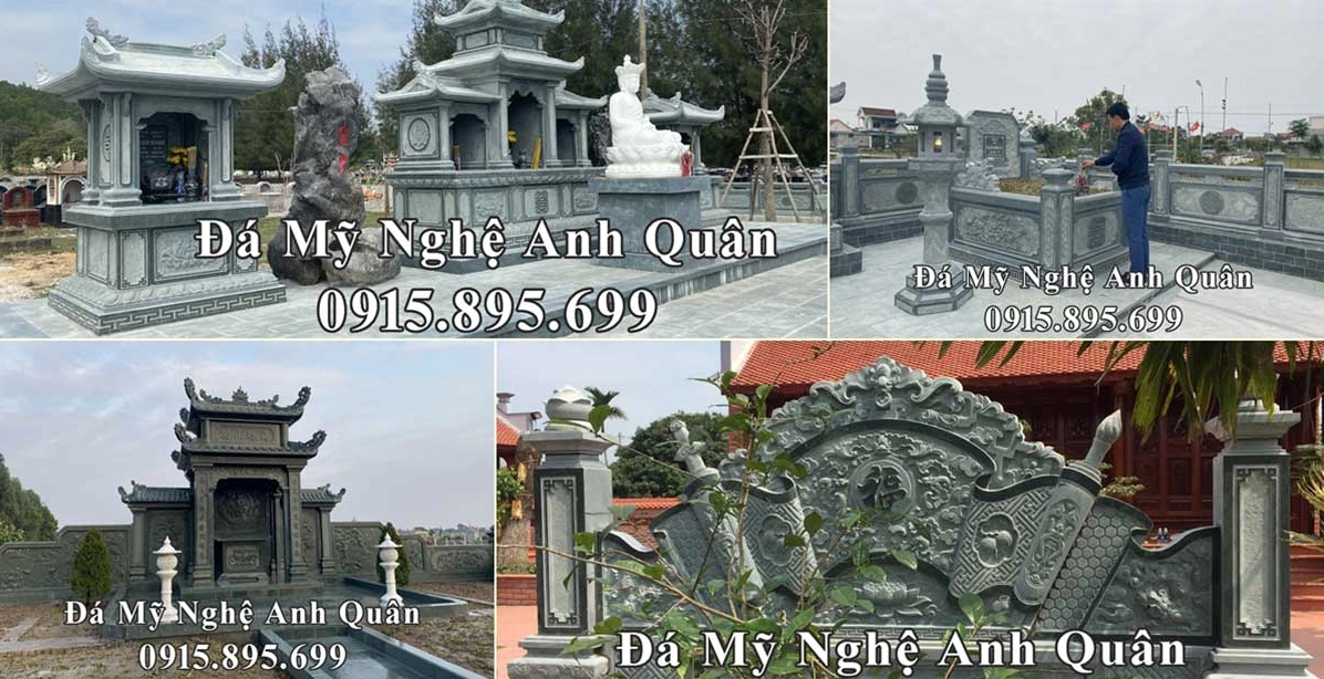 Thiết kế lăng mộ đá với kiến trúc tinh xảo