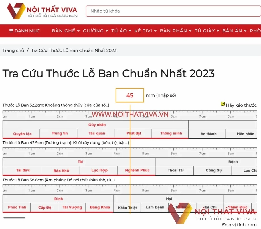 Thước Lỗ Ban thông Thuỷ