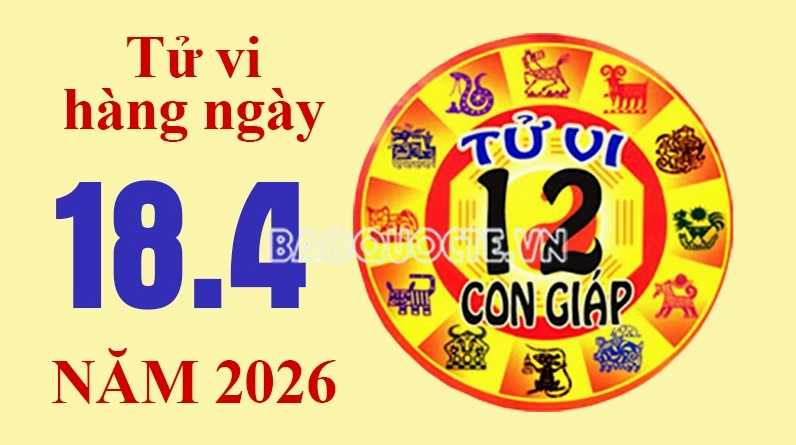 Tử vi hôm nay, xem tử vi 12 con giáp hôm nay ngày 18/4/2026: Tuổi Thìn công việc khó khăn