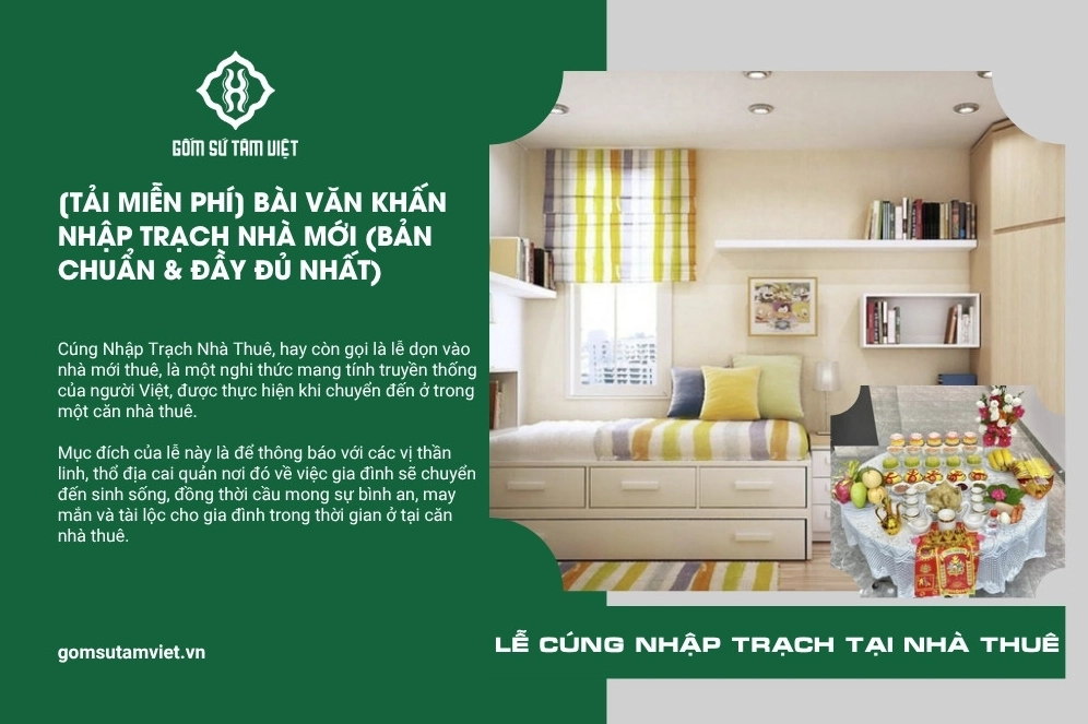 Văn khấn nhập trạch nhà thuê