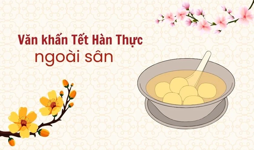 Văn khấn tết hàn thực 2026 ngoài sân