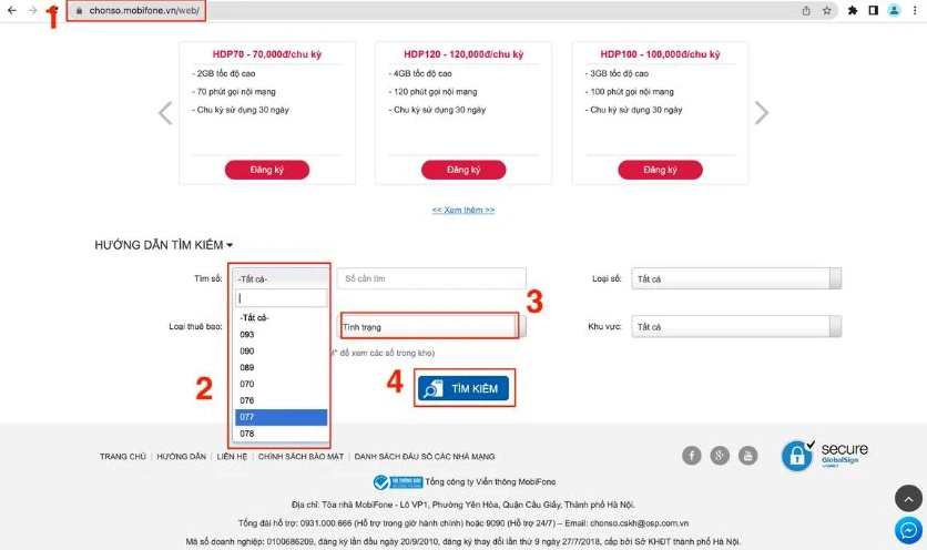 bước 1 khi đăng ký đầu số 077 trên web