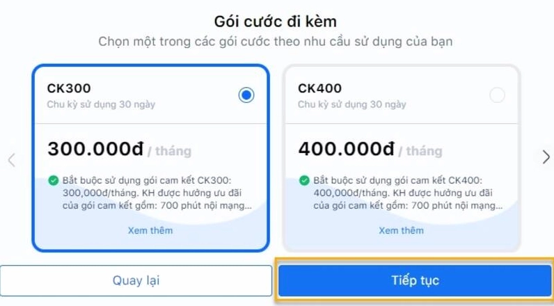 Cách đăng ký thuê bao điện thoại đầu số 079 bước 3