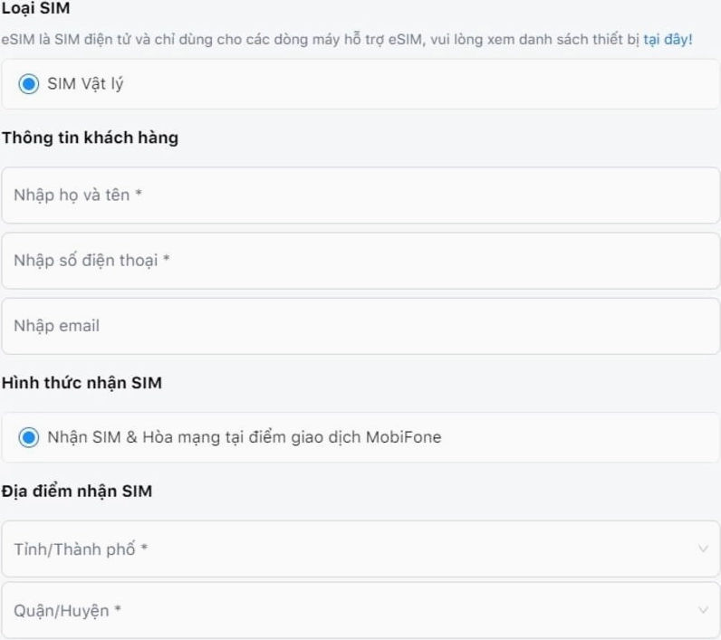 Cách đăng ký thuê bao điện thoại đầu số 079 bước 4