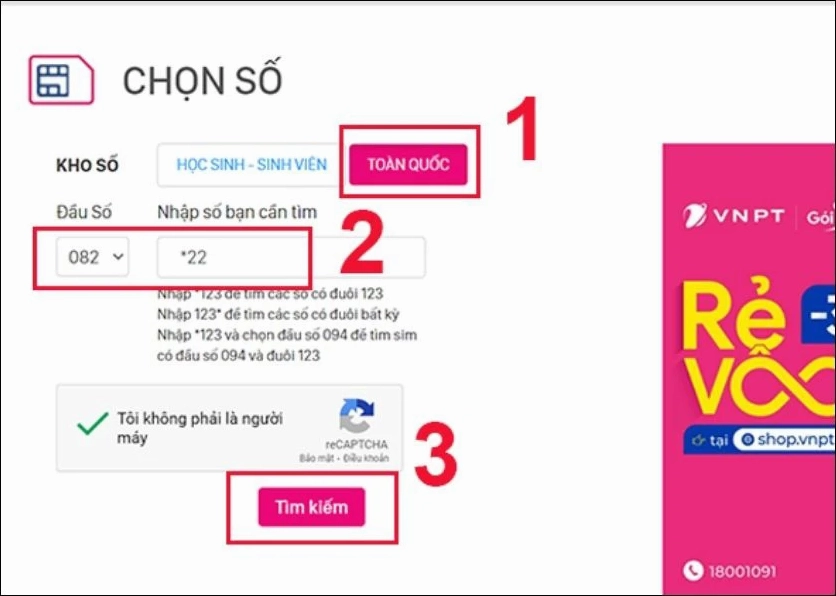cách mua sim đầu số 082 online