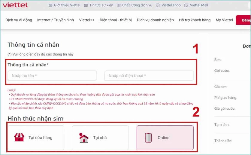 cách mua sim số 086 online