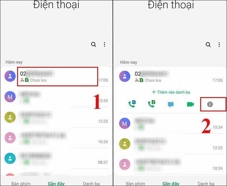 Chặn cuộc gọi có đầu số 02888 trên Android bước 2