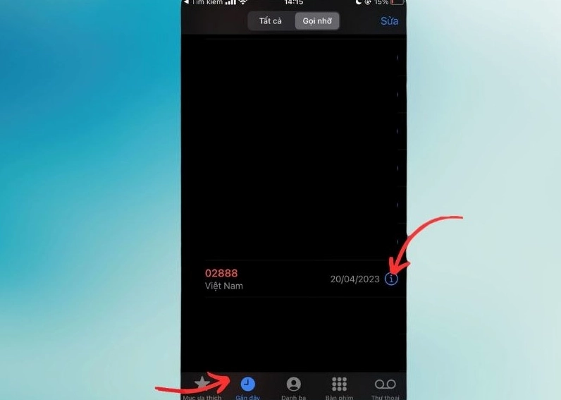 Chặn cuộc gọi có đầu số 02888 trên iOS bước 2