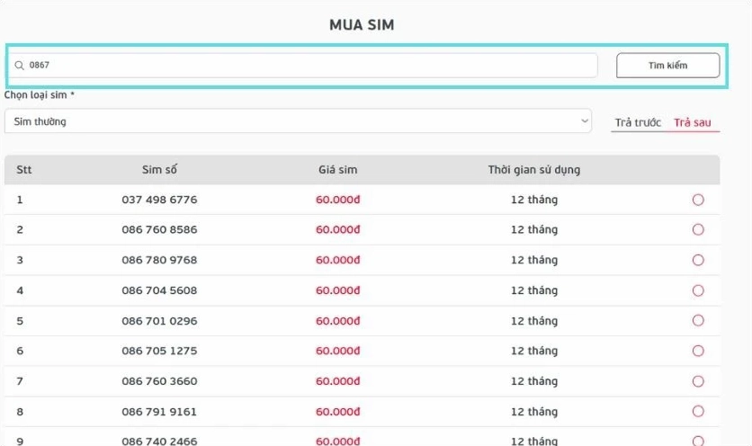 có nên mua sim số điện thoại 0867 không