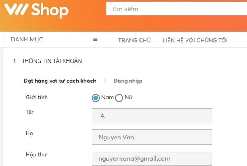 Đăng ký thuê bao trên trang web chính thức của Vietnamobile