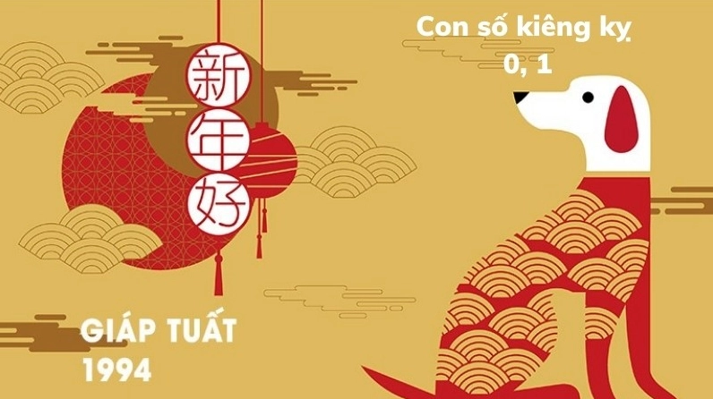 Giáp Tuất sinh năm 1994 kỵ với số 0, 1