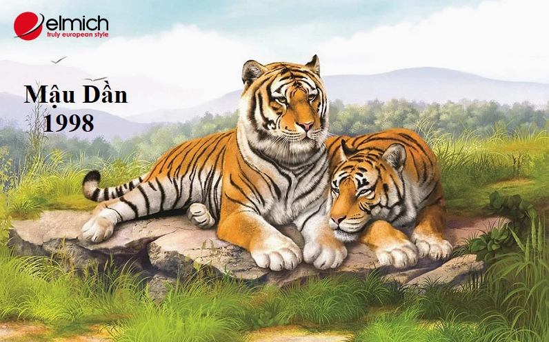 Hình 1: Người sinh năm 1998 thuộc mệnh Thổ, cầm tinh con Hổ