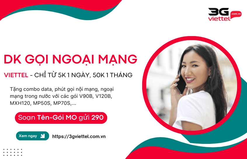 Hướng dẫn đăng ký gói gọi ngoại mạng Viettel