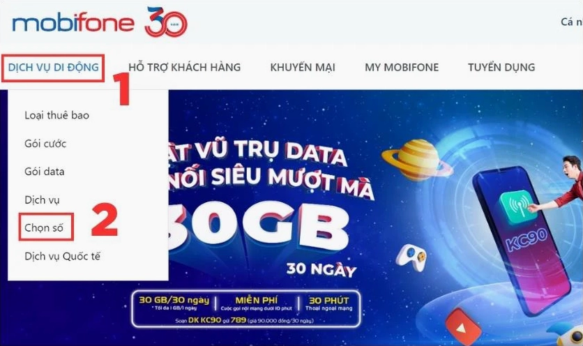Hướng dẫn mua SIM đầu số 0785 online