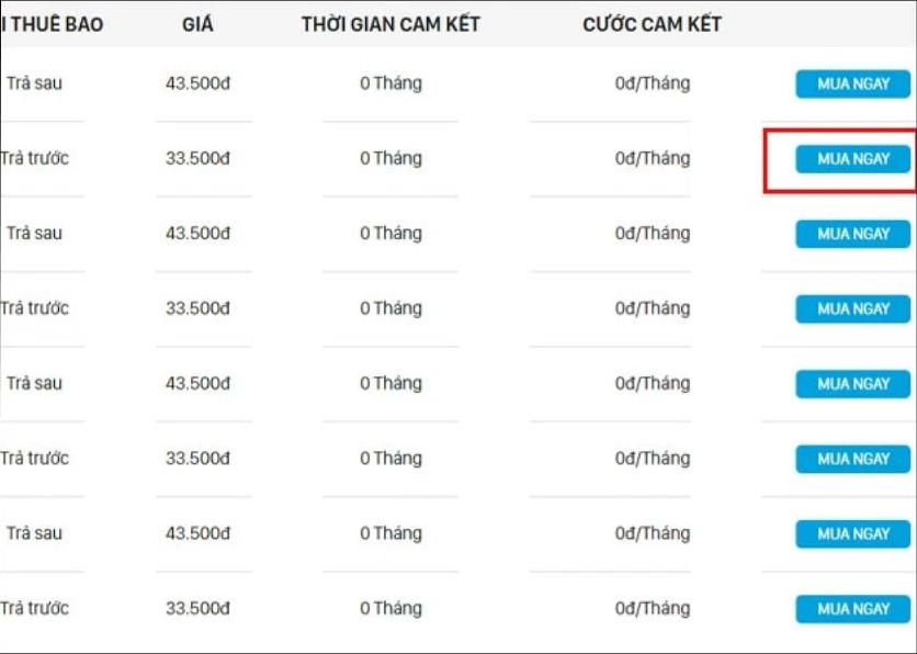 hướng dẫn mua sim đầu số 082 trên vnpt