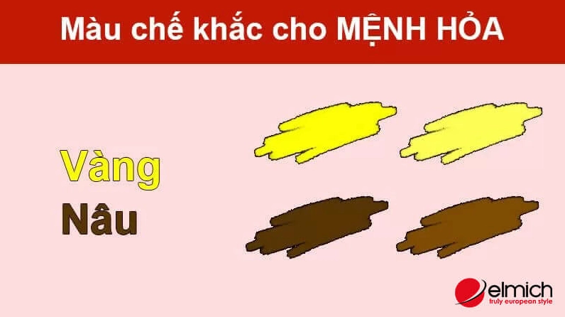 Người mệnh Hỏa không nên quá chuộng các màu nâu hay nâu vàng