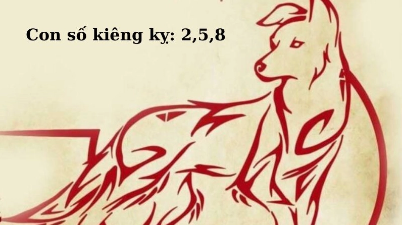 Nhâm Tuất sinh năm 1982 kỵ với số 2,5,8