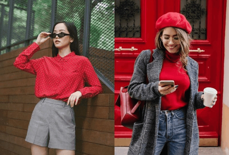 Những trang phục màu đỏ thường mang lại rất nhiều may mắn cho người sinh năm 2009 mệnh Tích Lịch Hỏa