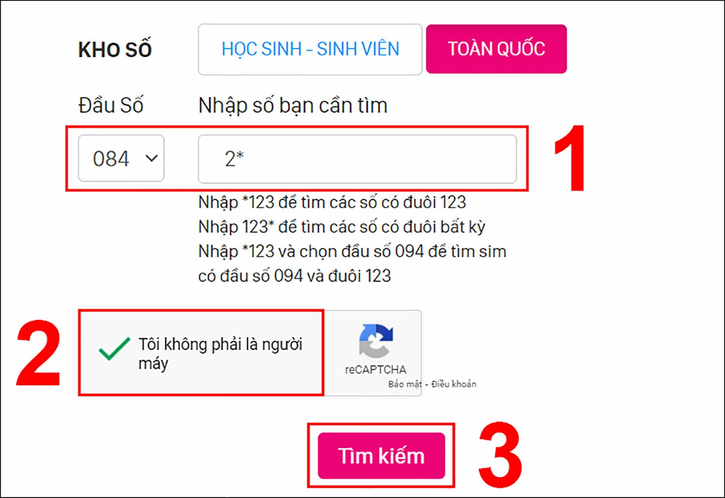 Tìm kiếm SIM đầu số 084 may mắn