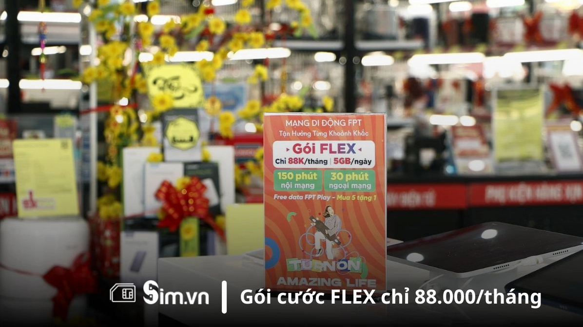Ưu đãi hấp dẫn từ gói cước FLEX của sim đầu số 0775