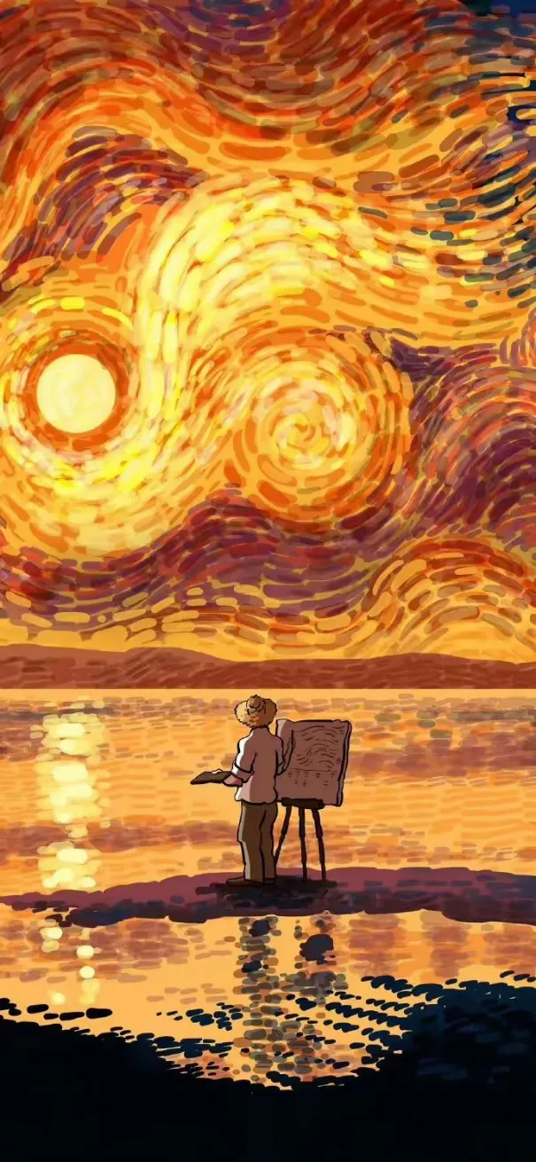 ảnh nền van gogh nghệ thuật hd