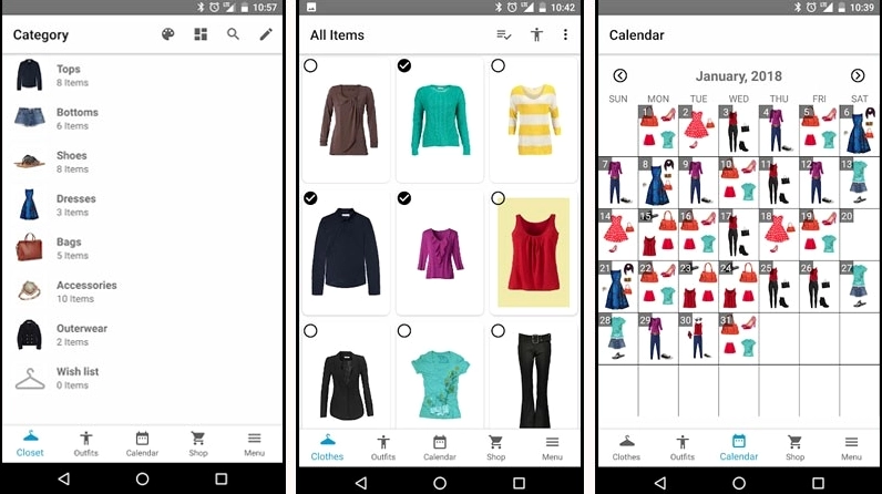 Giao diện app phối đồ AI với các tùy chọn phong cách