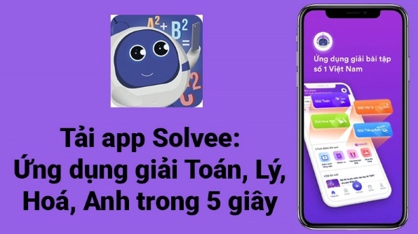 Giao diện một app giải toán bằng camera