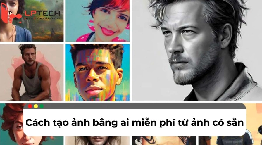 Giao diện một ứng dụng tạo ảnh bằng AI