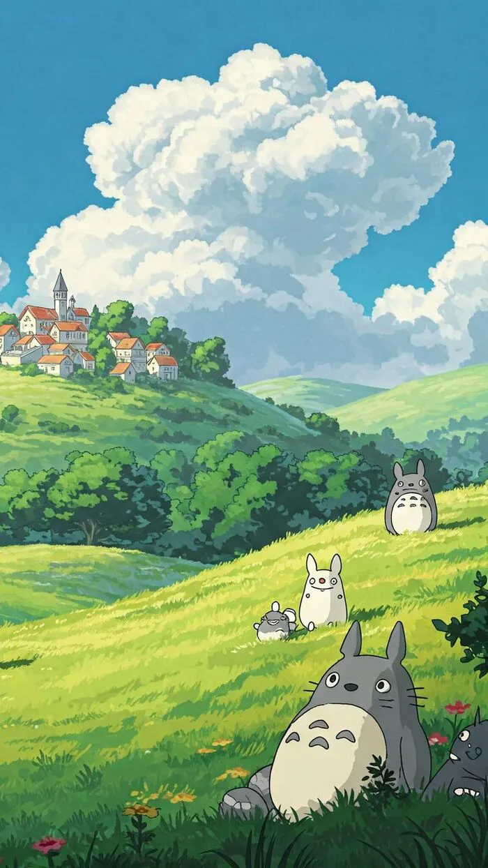 hình nền totoro cute hình nền totoro cute