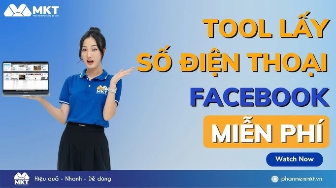 Minh họa hoạt động của tool quét số điện thoại Facebook